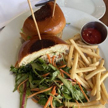 Copinette - Crab Cake Sandwich with fries - French Near Me - New York, New York