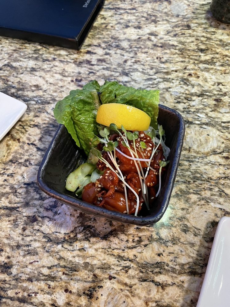 Baby octopus salad Yelp