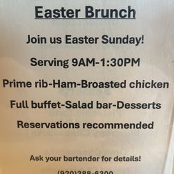 Uptown Tavern - Easter brunch menu