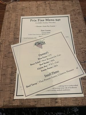 Menu photo 5 Circa 1922 Wilmington, NC
