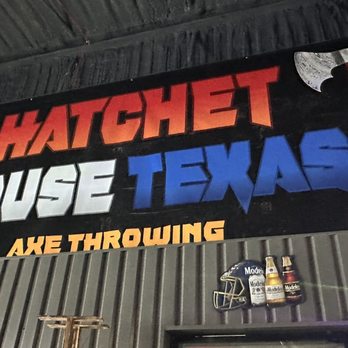 Hatchet House Texas - Above the check-in - Axe Throwing Near Me - Cypress, Texas Hatchet House Texas - Above the check-in - Axe Throwing Near Me - Cypress, Texas