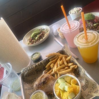 Viva Chicken - 1/4 Chicken with 2 Sides (Fries & Fruit Cup) - Peruvian Near Me - Charlotte, North Carolina Viva Chicken - 1/4 Chicken with 2 Sides (Fries & Fruit Cup) - Peruvian Near Me - Charlotte, North Carolina