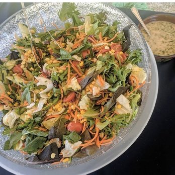 Costales Catering Co - A beautiful flavorful salad with Erika's specially requested, homemade dressing - Caterers Near Me