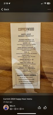 Menu photo 1 Copperwood Tavern Arlington, VA Menu photo 1 Copperwood Tavern Arlington, VA