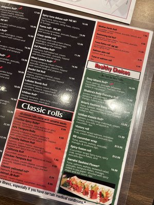 Menu photo 1 Ichiban Sushi and Thai Boca Raton, FL