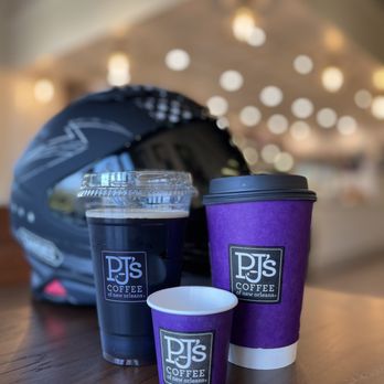 PJ's Coffee - three cups of coffee on a table - Coffee & Tea Near Me - Euless, Texas