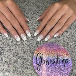 Dip French nails