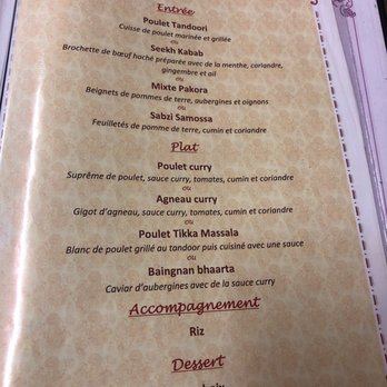 Le Madras - Menu 2 - Halal Near Me - Clermont Ferrand, 63