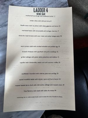 Menu photo 2 Ladder 4 Wine Bar Detroit, MI