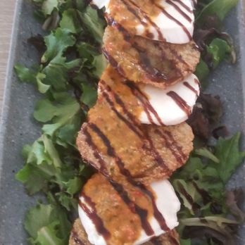 10 Twenty Five - Fried green tomato caprese salad. Amazing. Enough for 2 for sure. - New American Near Me - Cape Coral, Florida