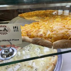 Rosa's Pizza - Ravioli Pizza, Baked Ziti Pizza