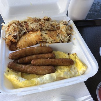Tex Drive In - Classic breakfast- way too greasy and tastes like it's cooked in old oil - Fast Food Near Me - Honokaa, Hawaii