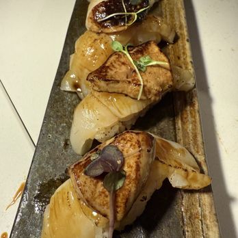 Aburi Sushi - Amberjack & Foie Gras Torchon - Sushi Bars Near Me - Houston, Texas Aburi Sushi - Amberjack & Foie Gras Torchon - Sushi Bars Near Me - Houston, Texas