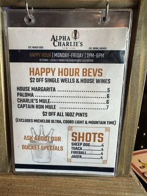 Menu photo 2 Alpha Charlie's Tap & Tavern Centennial, CO
