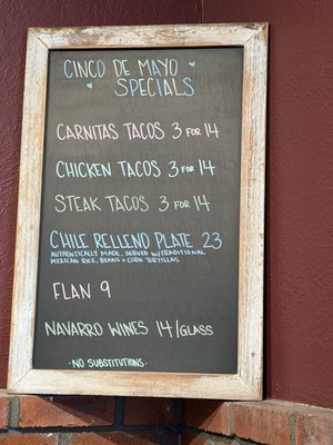 Menu photo 1 Casa Del Sol Fort Bragg, CA
