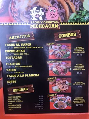 Menu photo 1 Carnitas Michoacan Pharr, TX