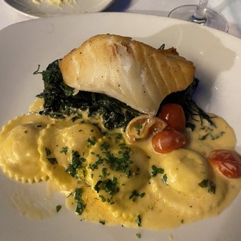 Atlantic Fish - Sea  bass and lobster ravioli - Seafood Near Me - Boston, Massachusetts