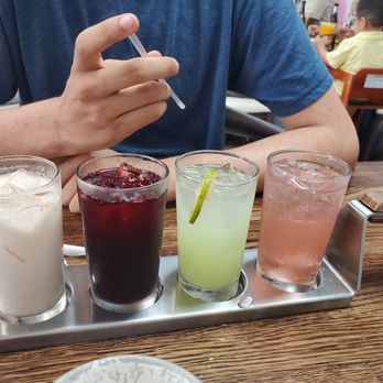 Madres Brunch - This Agua Fresca flight gives you a little of everything to make your day! - Breakfast & Brunch Near Me - Whittier, California