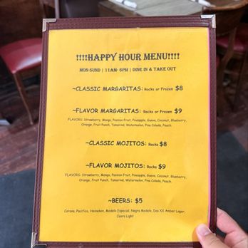 Mexiterranean Grill - Happy Hour Menu - Mediterranean Near Me - New York, New York