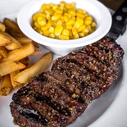 7oz AAA Sirloin Steak with Fries and Corn for only CDN$15.00