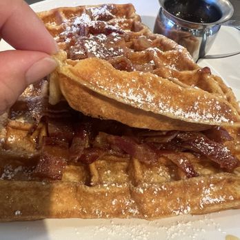 Well & Good Cafe - Please take a moment to appreciate that they put bacon on both layers of The Mia - Coffee & Tea Near Me - Tigard, Oregon Well & Good Cafe - Please take a moment to appreciate that they put bacon on both layers of The Mia - Coffee & Tea Near Me - Tigard, Oregon