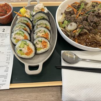 Matna 1631 - Tuna kimbap and bulgogi rice bowl - Korean Near Me - Ventura, California