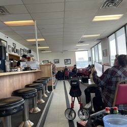 Rosie's Restaurant - The busload of retirement, towards the left of this photo.