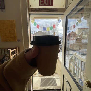 Zero Day Coffee - Front door and my chai! - Coffee & Tea Near Me - Leadville, Colorado Zero Day Coffee - Front door and my chai! - Coffee & Tea Near Me - Leadville, Colorado
