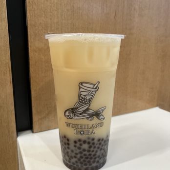Wushiland Boba - Yakult green tea with pearls (mini boba) - IG @bougiefoodieboi - Coffee & Tea Near Me - Arcadia, California Wushiland Boba - Yakult green tea with pearls (mini boba) - IG @bougiefoodieboi - Coffee & Tea Near Me - Arcadia, California