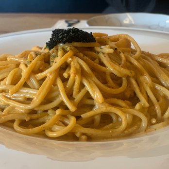 Petit Potato - Uni Spaghetti w/ Scallops - Taiwanese Near Me - Toronto, Ontario