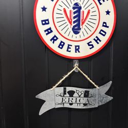 Upscale Barber Shop - We are now located at 5720 Watauga Rd, Suite #200
inside Salon 57, in room #2 & Room #8
