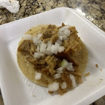 Tortas Ahogadas Guadalajara - Carnitas taco - dry - Mexican Near Me - Chandler, Arizona