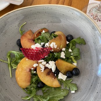 Backstreet Cafe - Peach salad - New American Near Me - Houston, Texas Backstreet Cafe - Peach salad - New American Near Me - Houston, Texas