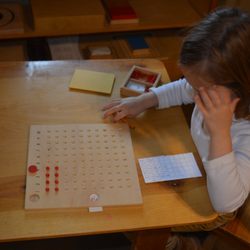 Lake Hills Montessori Bee Caves - Multiplication!