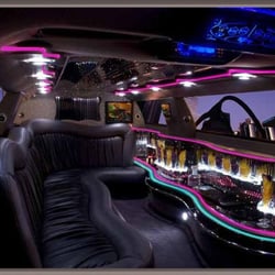 San Diego Limobuses - Interior of the Black Chrysler 300.