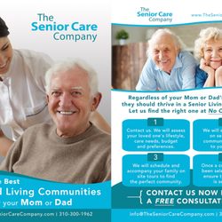 The Senior Care Company - Contact us now for a free consultation.