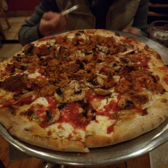 Sac's Place - Meatball and mushroom pizza - Pizza Near Me - Astoria, New York Sac's Place - Meatball and mushroom pizza - Pizza Near Me - Astoria, New York