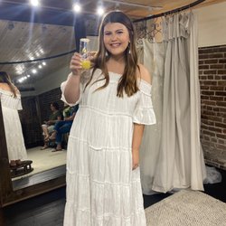 Love Birds Bridal Boutique - The champagne & custom champagne glass provided when I said "Yes!" to the dress!