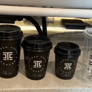 Thread Creek Coffee - Drink sizes - Coffee & Tea Near Me - Howell, Michigan