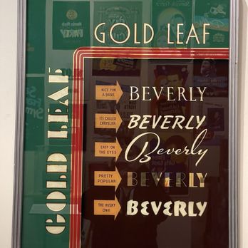 American Sign Museum - Font samples for gold leaf lettering - Museums Near Me - Cincinnati, Ohio