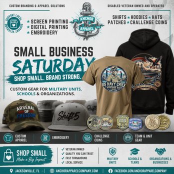 Anchor Apparel Company - Anchor Apparel Small Business Saturday - Screen Printing/T-Shirt Printing Near Me - Jacksonville, Florida Anchor Apparel Company - Anchor Apparel Small Business Saturday - Screen Printing/T-Shirt Printing Near Me - Jacksonville, Florida