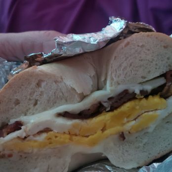 Bagel Bazaar Jackson - This bagel was suppose to have extra meat and cheese and a scooped bagel. None of which happened. - Bagels Near Me - Jackson, New Jersey