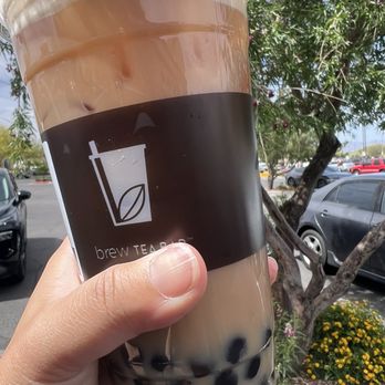 Brew Tea Bar - Smokey oolong with soy milk and boba. - Tea Rooms Near Me - Las Vegas, Nevada Brew Tea Bar - Smokey oolong with soy milk and boba. - Tea Rooms Near Me - Las Vegas, Nevada
