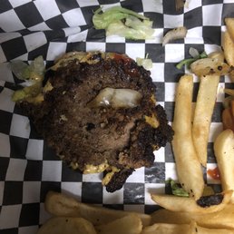 This is the patty on a burger I ordered which is the size of a slider.