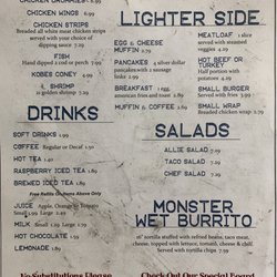 Kimmie K's Cafe - Menu