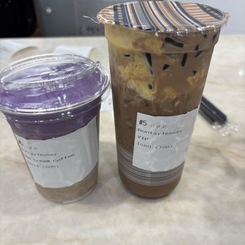 Tram Cream Coffee - Ube Cream Coffee VIP drinks. They were both delicious - Coffee & Tea Near Me - Westminster, California
