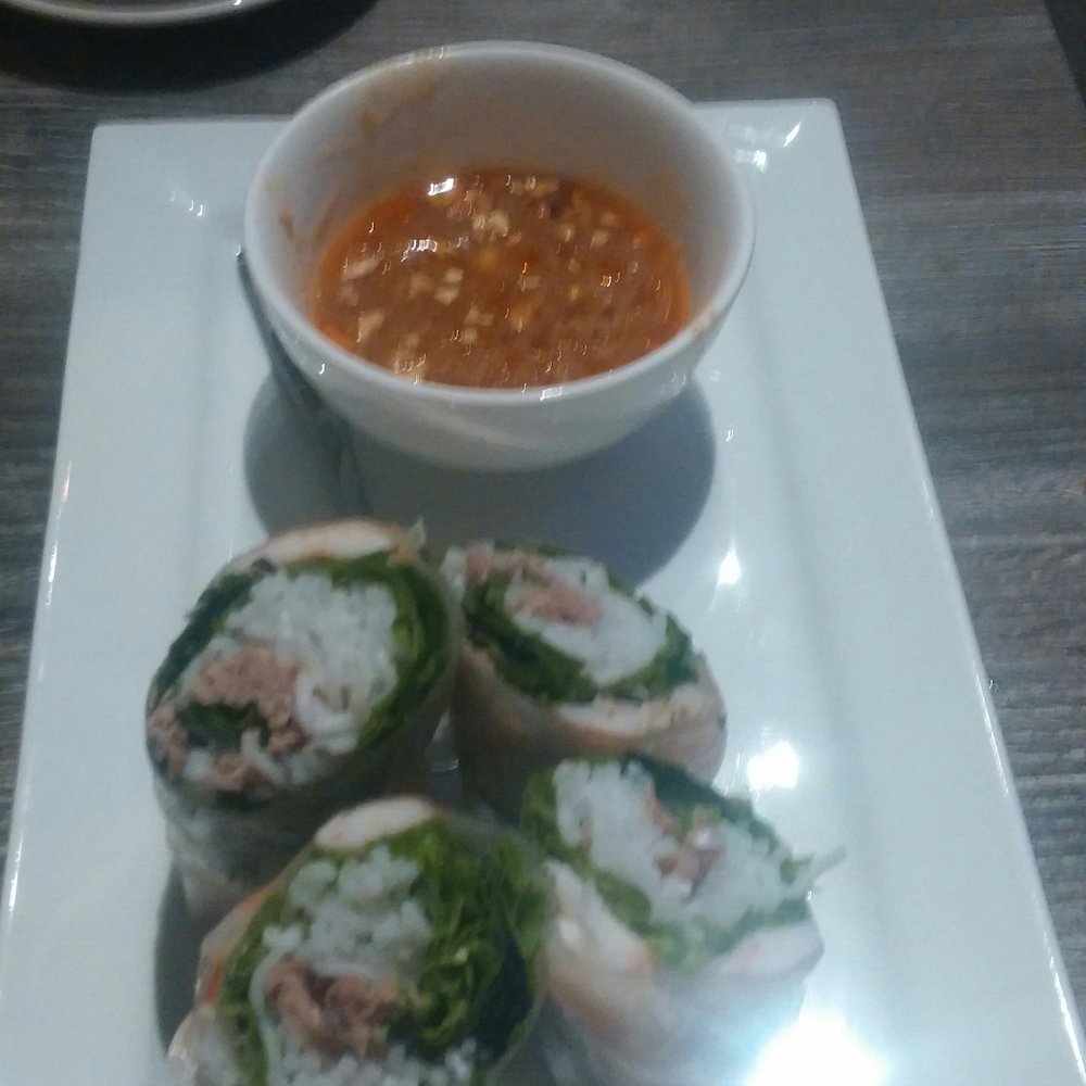 Pho-Ology - Summer rolls during the spring. The sauce needs to be thicker! - Vietnamese Near Me - Whittier, California Pho-Ology - Summer rolls during the spring. The sauce needs to be thicker! - Vietnamese Near Me - Whittier, California