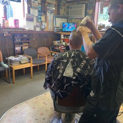 Russell's Barber Shop - Working on a sweet cut