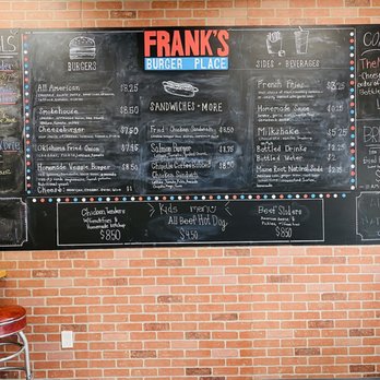 Frank's Burgers - Menu - Burgers Near Me - Wheaton, Maryland