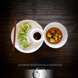 O Dumpling Bar - Vegan Pan-Fried Dumplings and Wonton with Spicy Sauce